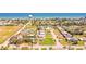 Expansive aerial view showcasing the home's proximity to the beach and surrounding residential neighborhood at 2811 S Peninsula Dr, Daytona Beach, FL 32118