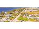 Scenic aerial view capturing the neighborhood's proximity to the waterfront and the beautiful homes along the street at 2811 S Peninsula Dr, Daytona Beach, FL 32118