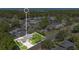 Aerial view of a cozy single-Gathering home with green lawn and mature trees, highlighting its desirable location at 3000 Amherst Ave, Orlando, FL 32804