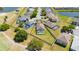 Aerial view displaying the property's layout and outdoor space in a desirable golf course community at 654 Chadbury Way, Kissimmee, FL 34744
