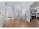 Bright foyer with beautiful floors, providing a welcoming entrance to the home at 654 Chadbury Way, Kissimmee, FL 34744
