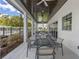 Covered outdoor seating provides a space for residents to relax outdoors at 2011 Soaring Oak Way, Winter Park, FL 32792
