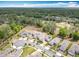 Community aerial view showing the golf course, homes, and lush green landscape at 231 Cherokee Hill Ct, Deland, FL 32724