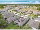 Wide aerial perspective of a residential community with neatly landscaped lawns and well-spaced homes at 231 Cherokee Hill Ct, Deland, FL 32724