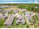 Aerial view of neighborhood with well-kept homes, lawns, and landscaping at 231 Cherokee Hill Ct, Deland, FL 32724