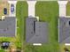 Overhead aerial shot displaying rooftops and the proximity between houses at 3984 Sw 151St St, Ocala, FL 34473