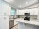 Modern kitchen with granite countertops, stainless steel appliances, and ample cabinetry for all your cooking needs at 501 Mulberry St, Fruitland Park, FL 34731