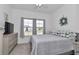 Comfortable bedroom featuring two windows allowing natural light and light neutral decor at 7536 Sw 77Th Ave, Ocala, FL 34481