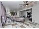 Spacious outdoor patio features comfortable seating, ceiling fans, and stylish decor at 9210 Sw 60Th Court Rd, Ocala, FL 34476