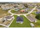 Expansive aerial view of a residential community with well-maintained lawns and neatly arranged homes on a sunny day at 2257 Pecos Ct, Kissimmee, FL 34759