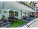 Covered patio with outdoor furniture, seating area, and view of the screened pool at 878 W Timberland Trl, Altamonte Springs, FL 32714