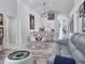 Bright living space with white walls, modern furniture, and an open kitchen area at 1309 Rebecca Dr, Haines City, FL 33844