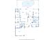 Detailed floor plan of the home, showing room dimensions and layout at 2328 Warren Woods Dr, Orlando, FL 32835