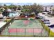 Aerial view of the basketball court, showing full court and hoops at 2355 Silver Palm Dr, Kissimmee, FL 34747