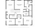Second floor plan showcasing Gathering room, primary bedroom, three other bedrooms, three bathrooms, walk-in closets, and laundry room at 2383 Regency Park Dr, Deland, FL 32724