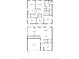 Combined first and second floor plans showing layout of all rooms, bathrooms, and garage at 2383 Regency Park Dr, Deland, FL 32724