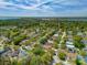 Community aerial view showcasing the neighborhood's homes, trees, and proximity to the lake at 33215 Kaylee Way, Leesburg, FL 34788