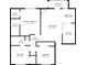 Detailed floor plan showcasing the layout of the property including room dimensions at 4355 Perkinshire Ln # 103, Orlando, FL 32822