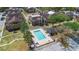 Aerial view of the community pool and surrounding buildings, creating a resort-like atmosphere at 4355 Perkinshire Ln # 103, Orlando, FL 32822