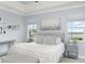 Inviting bedroom featuring soft colors, tray ceiling, and a serene view, creating a relaxing retreat at 720 Basin Dr, Kissimmee, FL 34744