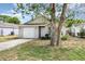 Charming single-story home featuring a one-car garage and a well-maintained front yard at 7435 Groveoak Dr, Orlando, FL 32810
