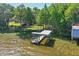 Waterfront dock and boathouse surrounded by lush greenery on the water at 9900 W Lake Marion Rd, Haines City, FL 33844