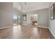 Living room featuring vaulted ceilings, hardwood floors and lots of natural light at 9900 W Lake Marion Rd, Haines City, FL 33844