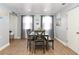 Open-concept dining room offers a seamless transition from the office to dining space at 103 Mason Park Dr, Daytona Beach, FL 32117