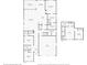Detailed floor plan showcasing the layout of the home's first floor and attached garage at 15313 Lebeau Loop, Winter Garden, FL 34787