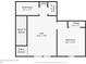 Upstairs floor plan featuring loft, bedroom, closet, and full bath at 15313 Lebeau Loop, Winter Garden, FL 34787