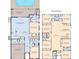 Floor plan featuring a kitchen, bedrooms, laundry, garage, bathrooms and a loft within the home's layout at 3273 Lilac Way, Davenport, FL 33897