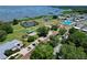 Aerial view of park with lake and amenities, perfect for outdoor activities at 383 Floral Dr, Winter Garden, FL 34787