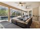 Spacious covered patio featuring a seating area and a grill at 5200 Carson St, St Cloud, FL 34771