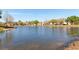 Community pond with fountain and lush green surroundings at 5565 Gelato Dr, Orlando, FL 32829