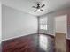 Bedroom with a fan, closet and window creates a bright and comfortable space at 2615 Maitland Crossing Way # 9 307, Orlando, FL 32810