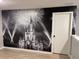 Room featuring a whimsical custom Disney Castle mural and a white door at 3397 Tranquil Trl, Kissimmee, FL 34747
