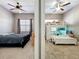 Shared bedroom showcasing a standard bed and a bunk bed at 728 Greybull Run, Lake Mary, FL 32746