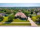 This overhead shot showcases the home's prime location within a verdant community, blending seamlessly with the landscape at 11720 Indian Hills Ln, Clermont, FL 34711