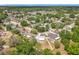 An aerial view highlights a home with a large yard, surrounded by green trees in a community at 2617 Greywall Ave, Ocoee, FL 34761