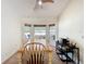 Dining area with lots of natural light from a bay window at 2617 Greywall Ave, Ocoee, FL 34761