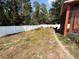Private fenced backyard with a screened-in patio, ideal for outdoor entertaining and relaxation at 3020 Norlina St, Deltona, FL 32738