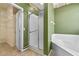 Featuring a shower, tub, and closet; this is a clean and functional bathroom at 4229 Settlers Ct, St Cloud, FL 34772