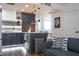 Stylish kitchen with sleek cabinetry, modern appliances, and a convenient breakfast bar at 6165 Carrier Dr # 3602, Orlando, FL 32819