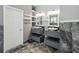 Dual sink bathroom featuring floating vanities, modern vessel sinks, and stylish marble accents at 6761 Scimitar Ave, Orlando, FL 32812