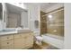 Bathroom featuring a tub, tile floors and a large vanity at 8180 Boat Hook Loop # 105, Windermere, FL 34786