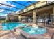 Backyard oasis featuring a sparkling pool and hot tub, ideal for relaxation at 8892 Bengal Ct, Kissimmee, FL 34747