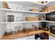 Well-organized pantry with ample shelving, storage baskets, and a convenient countertop area at 903 Sydney St, Davenport, FL 33837