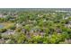 Expansive aerial shot of a neighborhood with tree-lined streets and a variety of homes at 239 S Lake Cortez Dr, Apopka, FL 32703