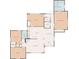 Detailed floor plan showcasing the layout of the home, including bedrooms, kitchen, and living spaces at 239 S Lake Cortez Dr, Apopka, FL 32703
