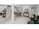 Living room with hardwood floors and modern decorations at 239 S Lake Cortez Dr, Apopka, FL 32703